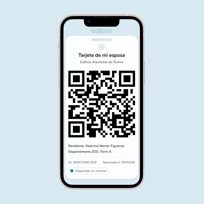 Tarjeta de Acceso App Residentes