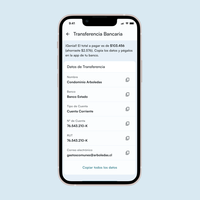 Transferencia Manual App Residentes