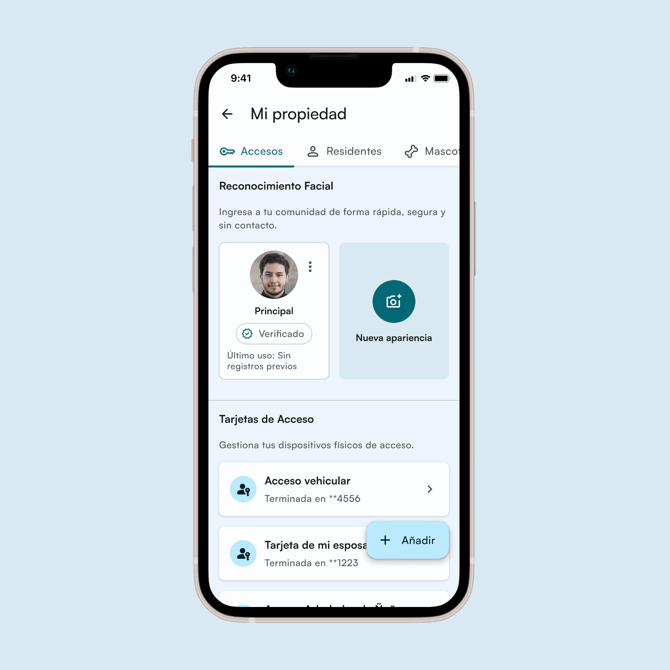 Reconocimiento Facial App Residentes
